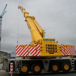 250 ton demag lifting pre-cast slabs in Portlaoise 