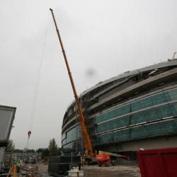 2 of our 80 ton demag cranes working on the new Aviva stadium 
