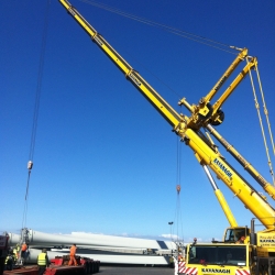 Wind Turbine Construction Crane Hore